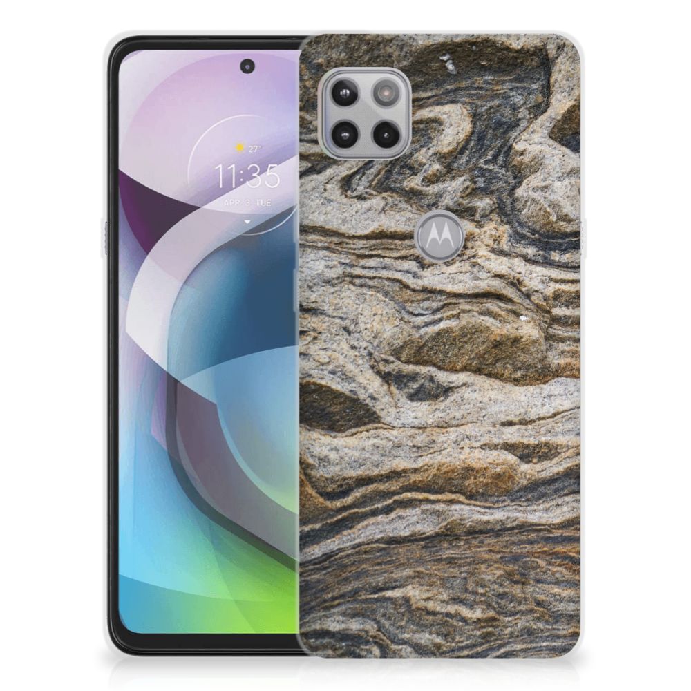 Motorola Moto G 5G TPU Siliconen Hoesje Steen B2C Telecom