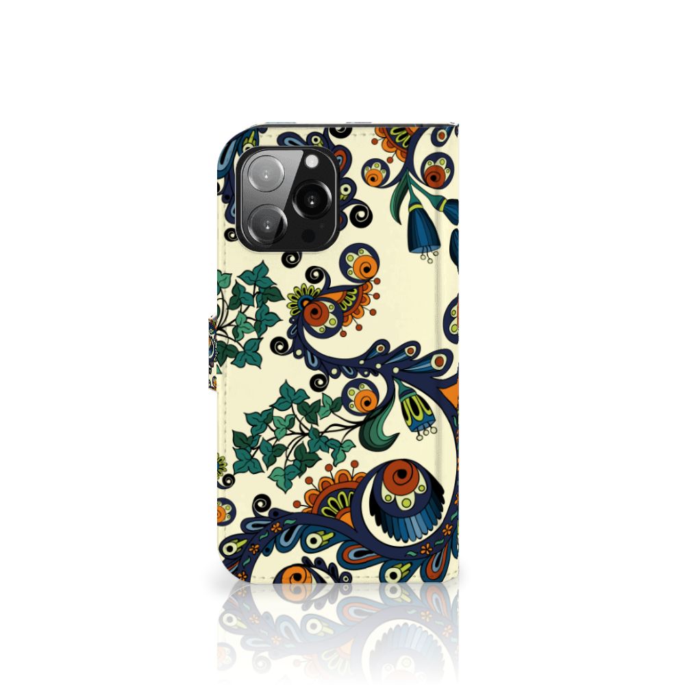 Wallet Case iPhone 13 Pro Max Barok Flower