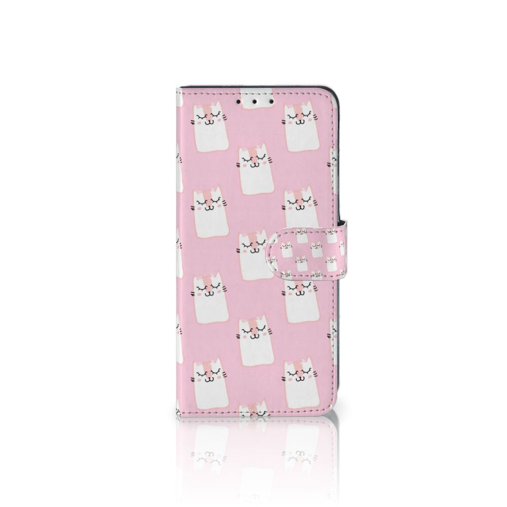 Alcatel 1S 2020 Telefoonhoesje met Pasjes Sleeping Cats