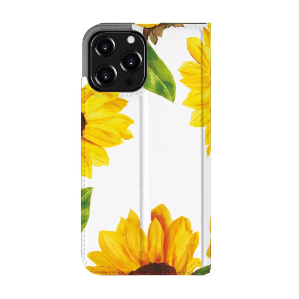 Smart Cover voor iPhone 13 Pro Max Zonnebloemen - B2C Telecom