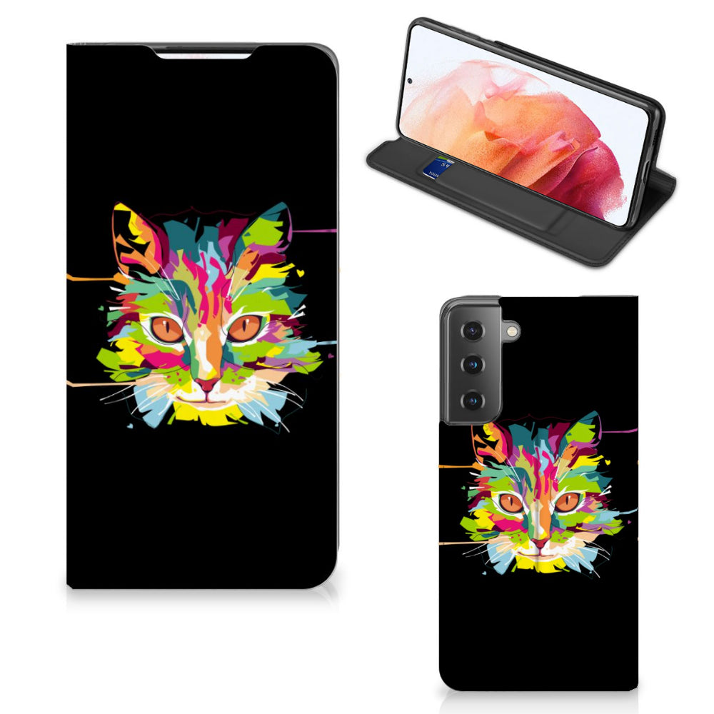 Samsung Galaxy S21 Magnet Case Cat Color