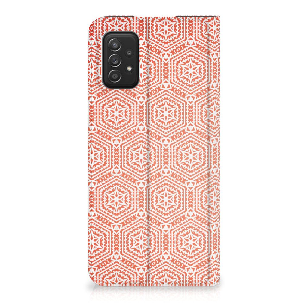 Samsung Galaxy A03s Hoesje met Magneet Pattern Orange - B2C Telecom