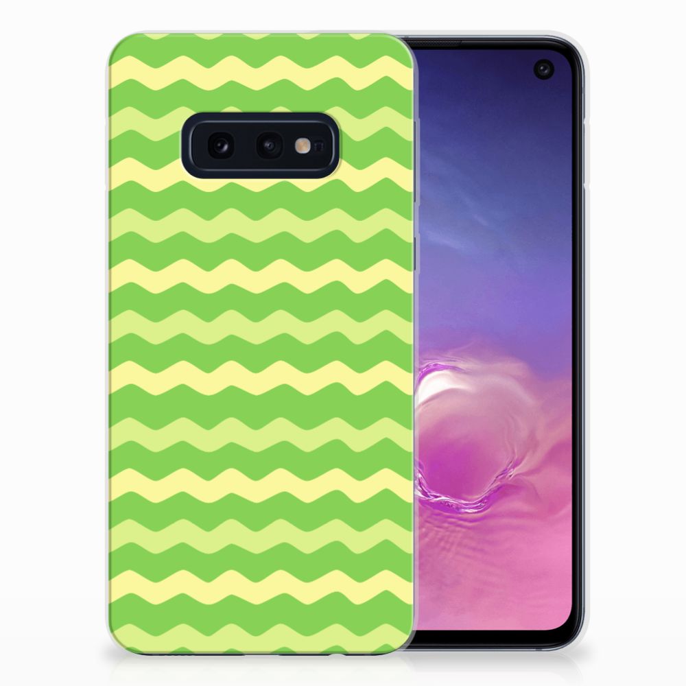 Samsung Galaxy S10e TPU bumper Waves Green