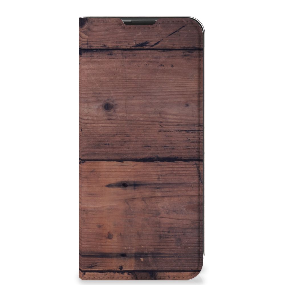 Motorola Moto G9 Play Book Wallet Case Old Wood - B2C Telecom