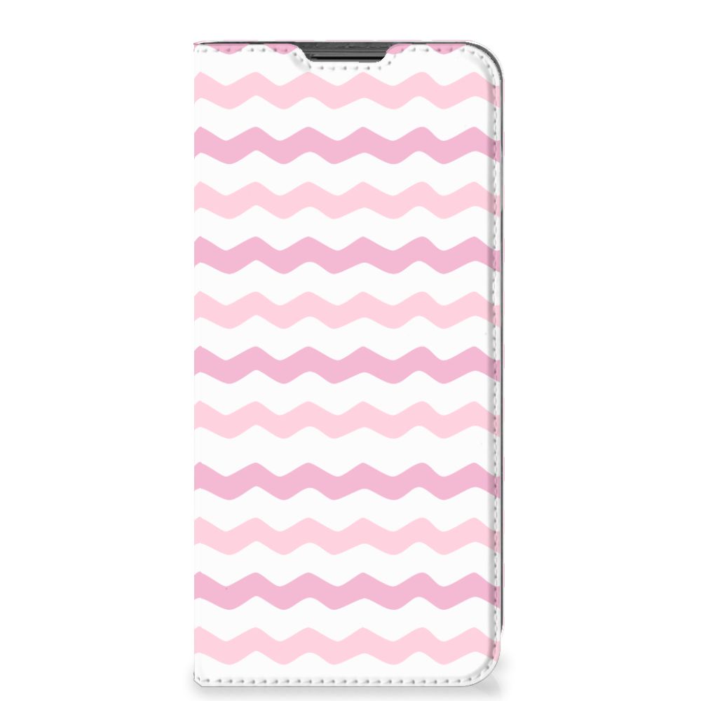 Motorola Moto G22 Hoesje met Magneet Waves Roze - B2C Telecom