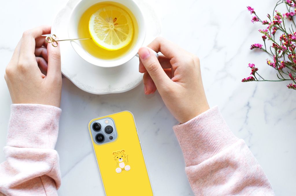 Apple iPhone 13 Pro Telefoonhoesje met Naam Baby Leopard B2C Telecom