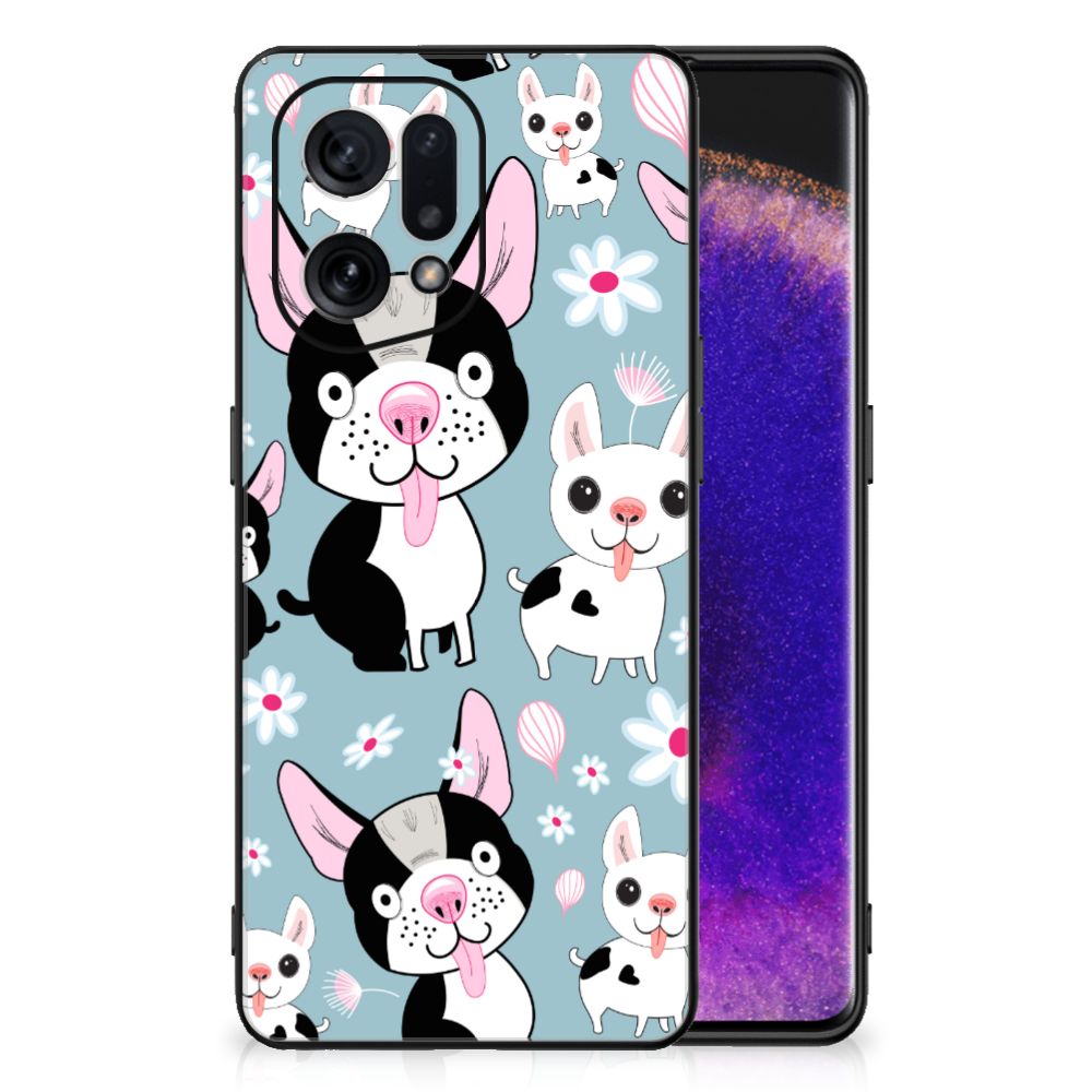 OPPO Find X5 Dierenprint Telefoonhoesje Hondjes B2C Telecom