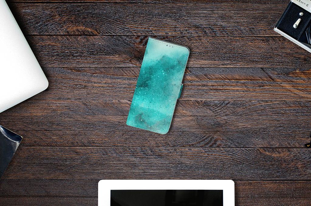 Hoesje Motorola Moto G9 Plus Painting Blue