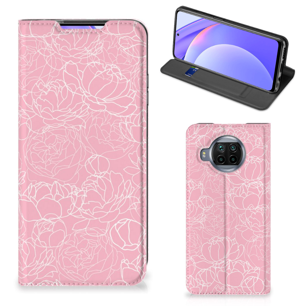 Xiaomi Mi 10T Lite Smart Cover White Flowers - B2C Telecom