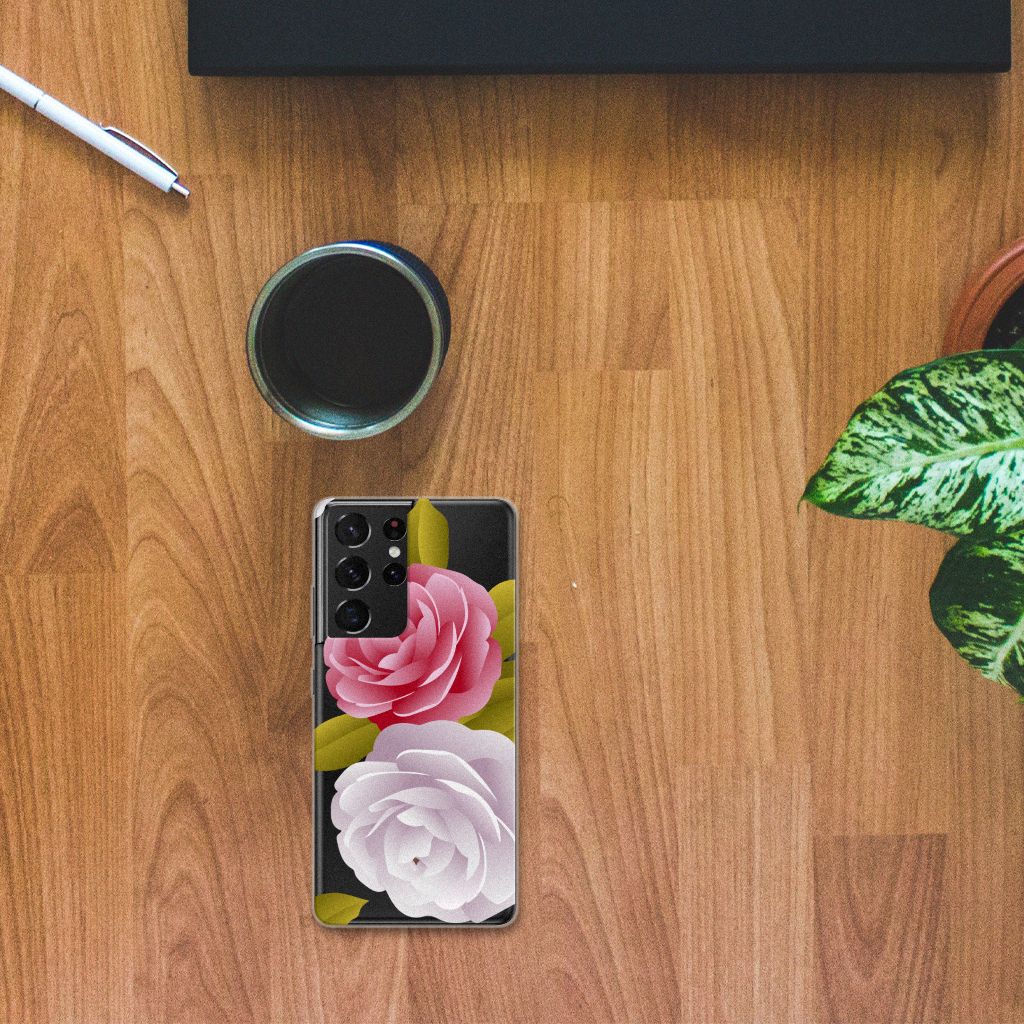 Samsung Galaxy S21 Ultra TPU Case Roses B2C Telecom