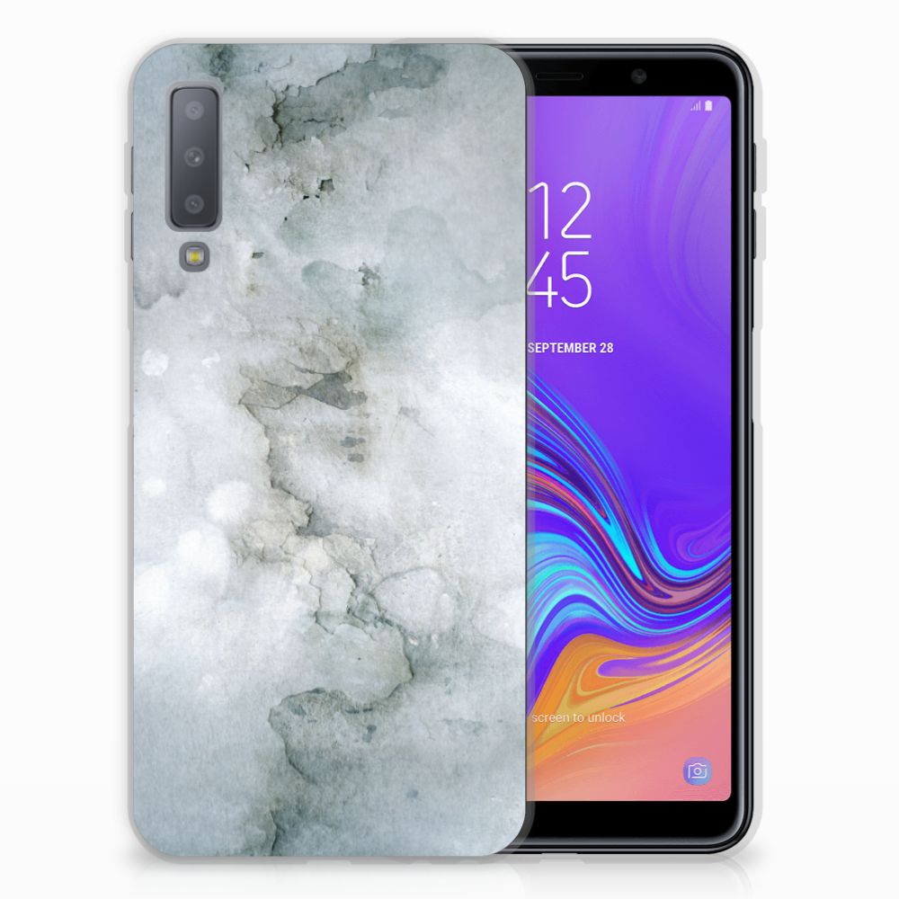 Hoesje maken Samsung Galaxy A7 (2018) Painting Grey