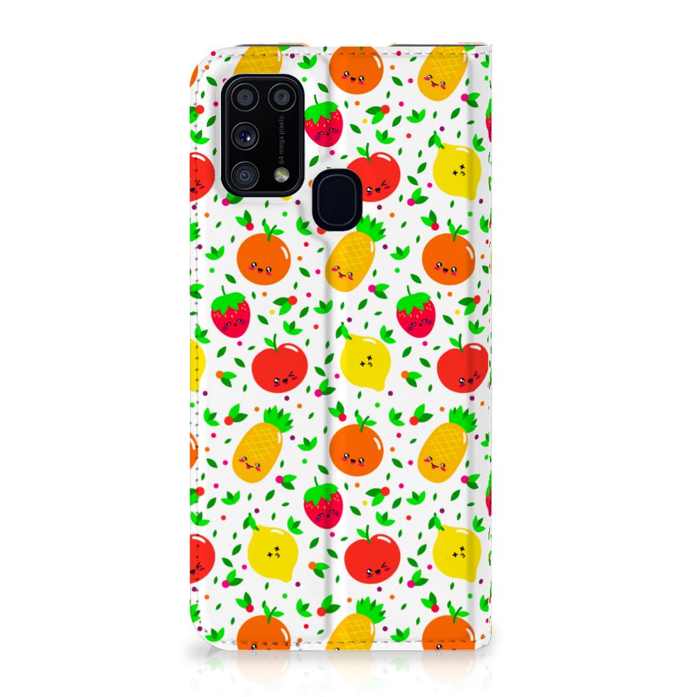 Samsung Galaxy M31 Flip Style Cover Fruits - B2C Telecom