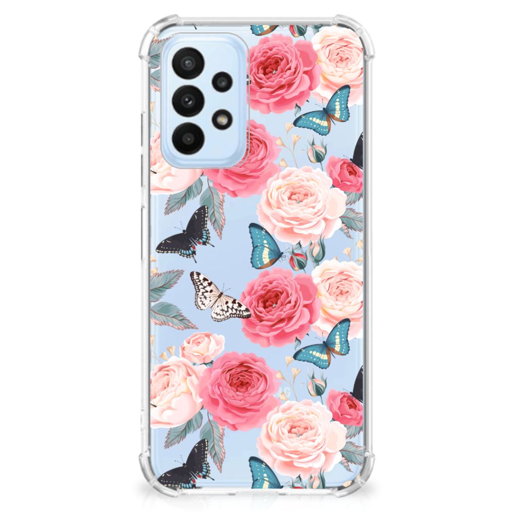 Samsung Galaxy A23 Case Butterfly Roses