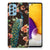 Samsung Galaxy A72 TPU Hoesje Pauw met Bloemen