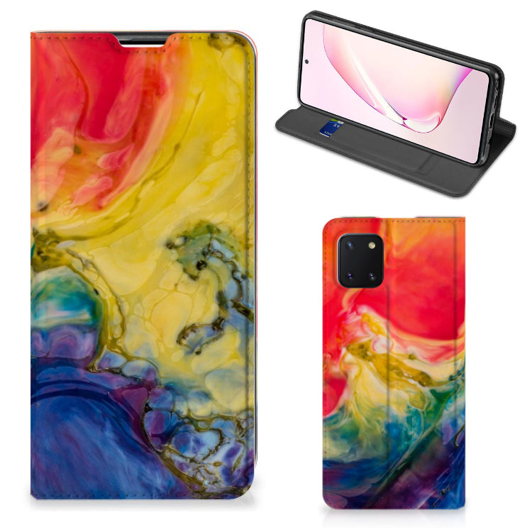 Bookcase Samsung Galaxy Note 10 Lite Watercolor Dark