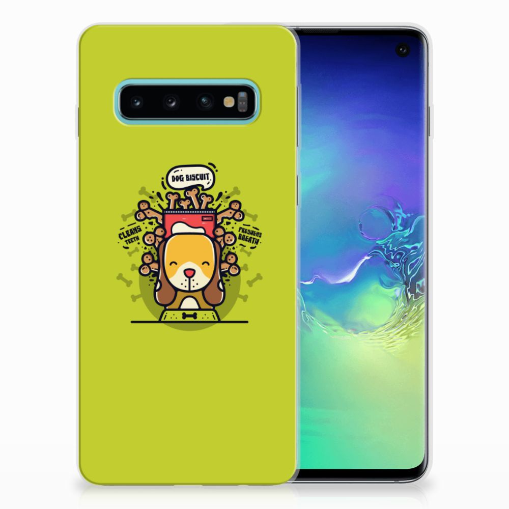 Samsung Galaxy S10 Telefoonhoesje met Naam Doggy Biscuit