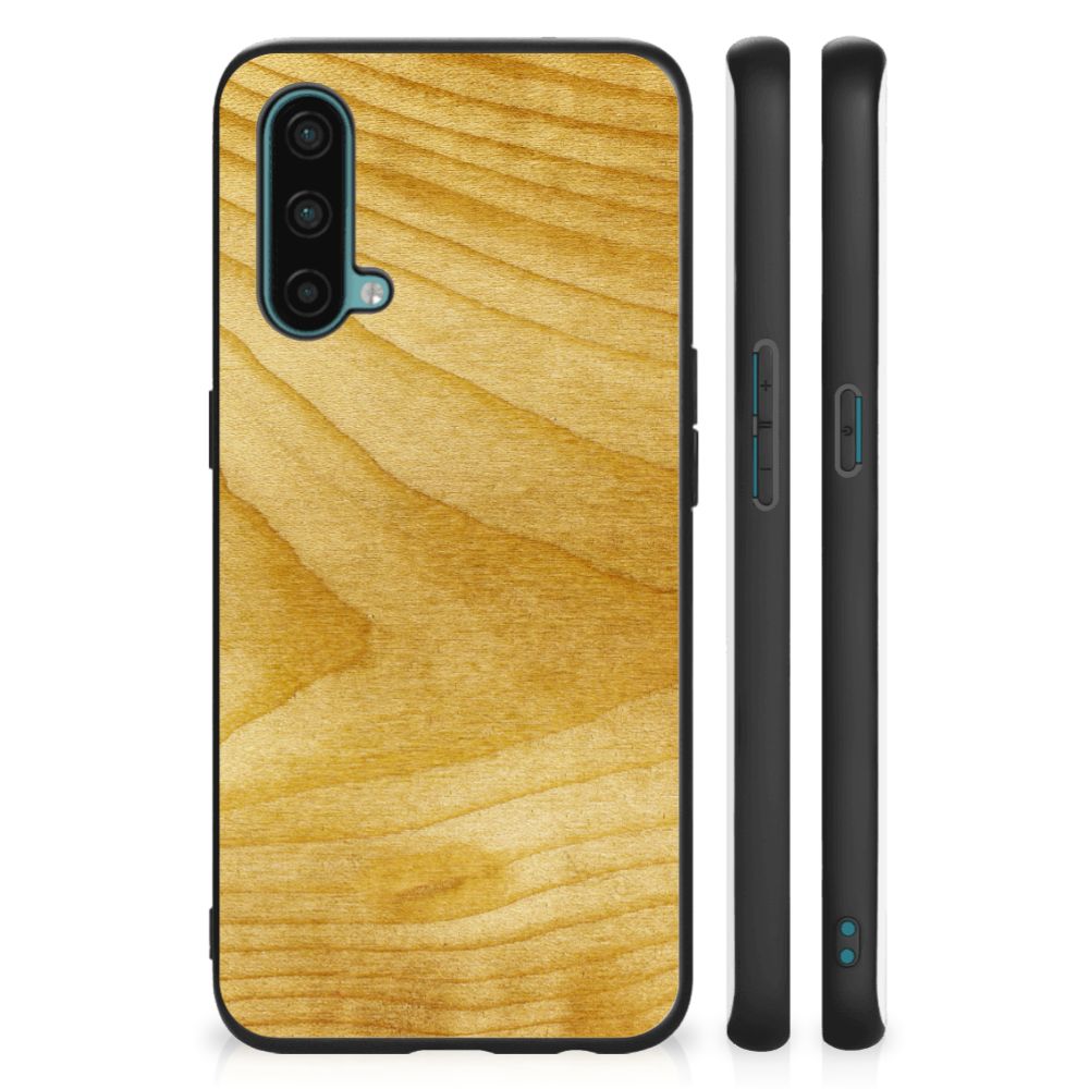 OnePlus Nord CE 5G Houten Print Telefoonhoesje Licht Hout B2C Telecom