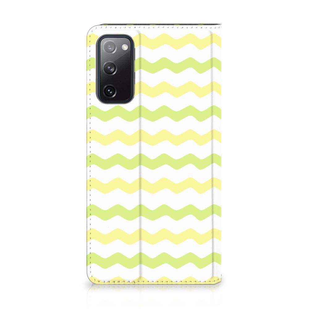 Samsung Galaxy S20 FE Hoesje met Magneet Waves Yellow - B2C Telecom