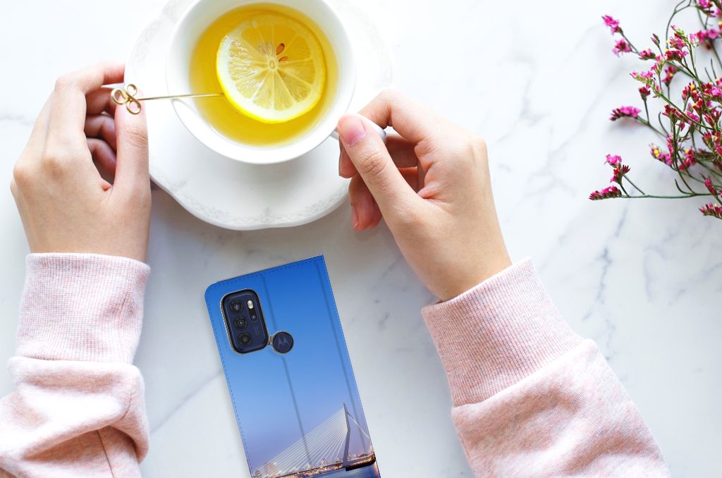 Motorola Moto G60s Book Cover Rotterdam - B2C Telecom