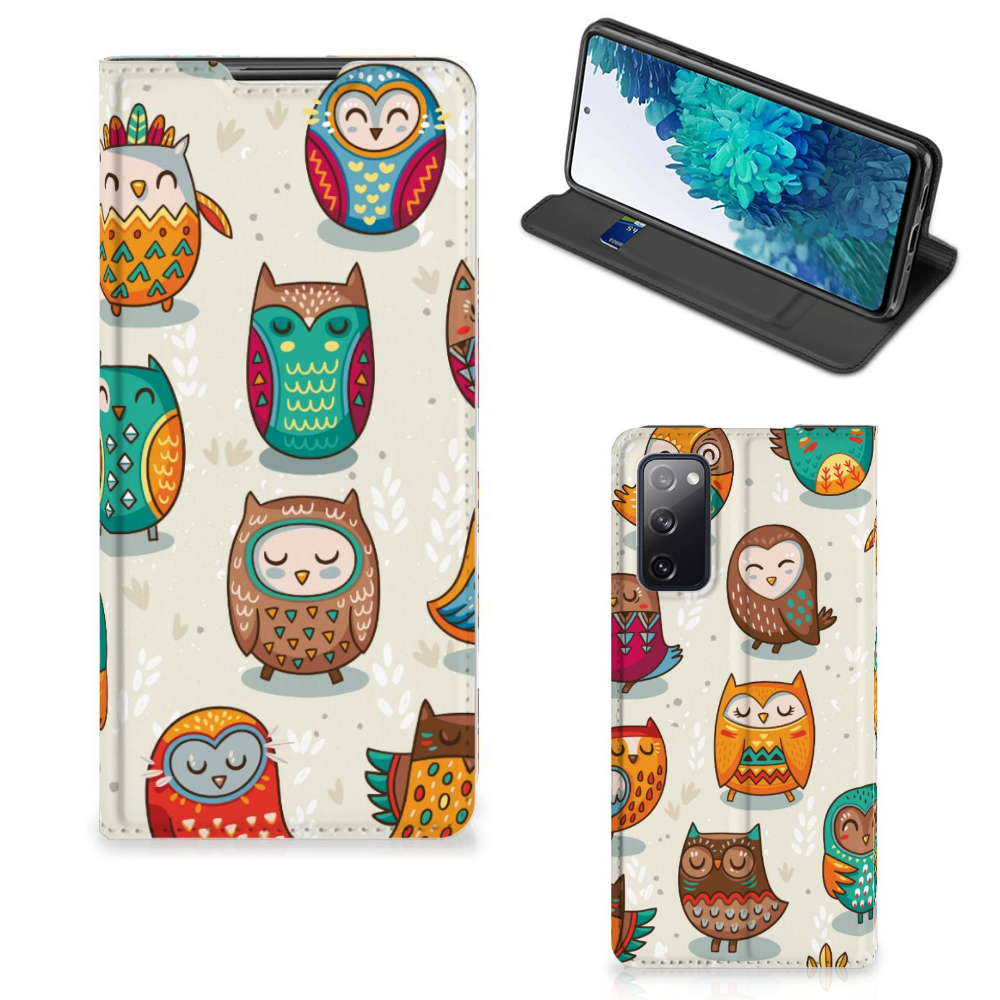 Samsung Galaxy S20 FE Hoesje maken Vrolijke Uilen - B2C Telecom