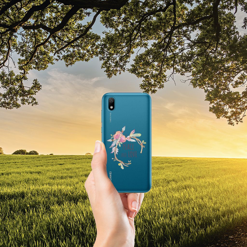 Huawei Y5 (2019) Telefoonhoesje met Naam Boho Text