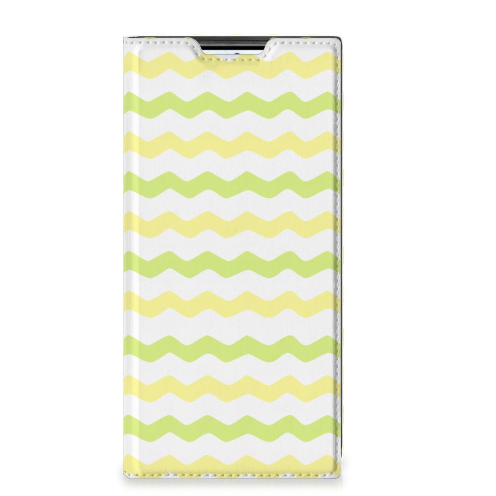 Samsung Galaxy S22 Ultra Hoesje met Magneet Waves Yellow - B2C Telecom