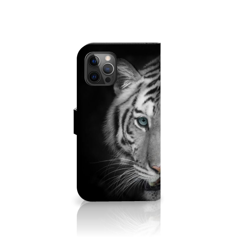 Apple iPhone 12 Pro Max Telefoonhoesje met Pasjes Tijger