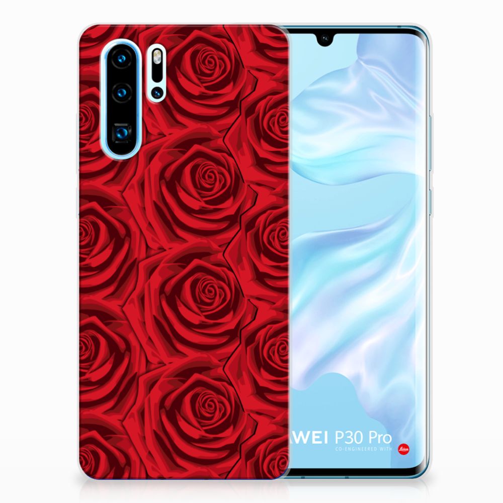 Huawei P30 Pro TPU Case Red Roses