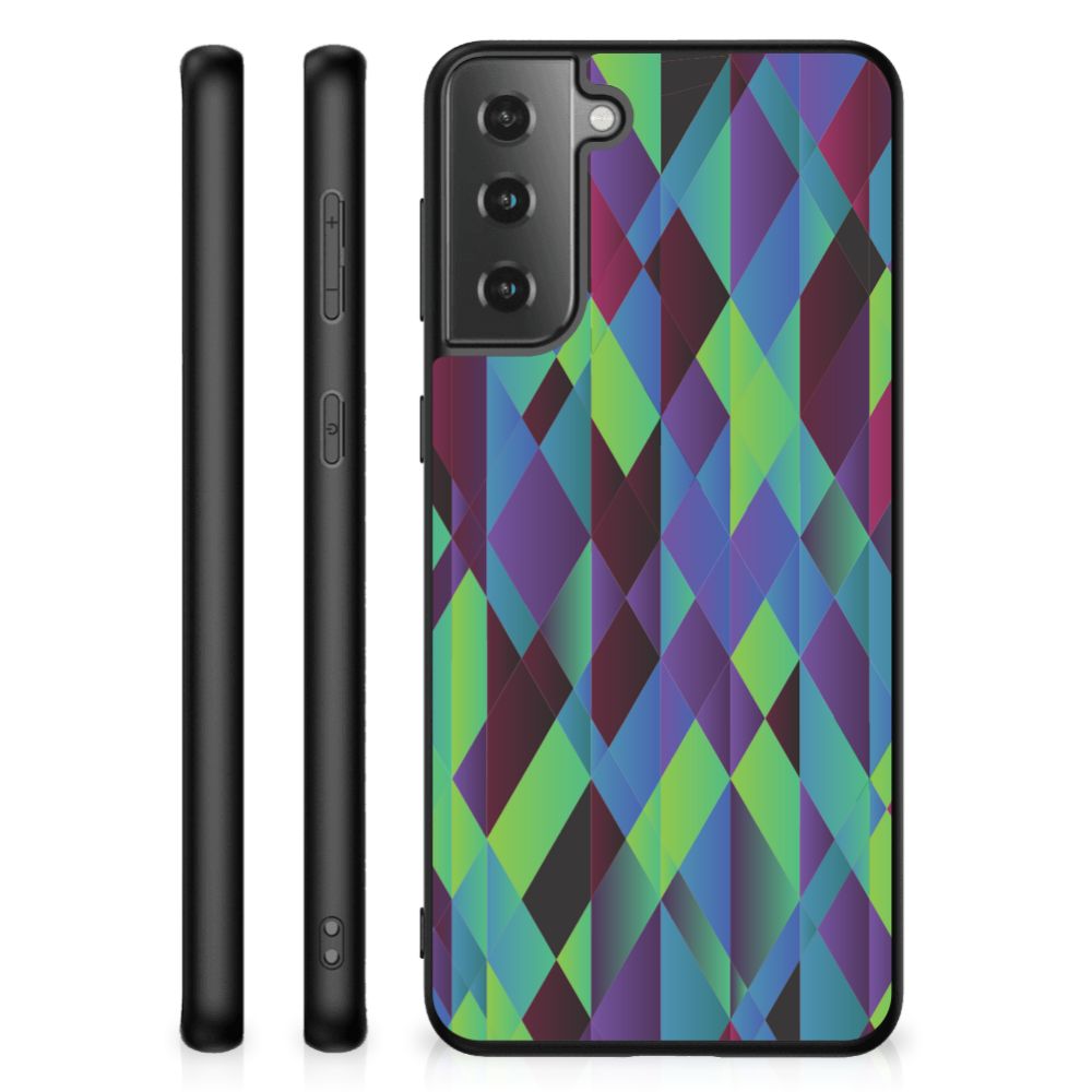 Samsung Galaxy S21 Plus Backcover Abstract Green Blue B2C Telecom
