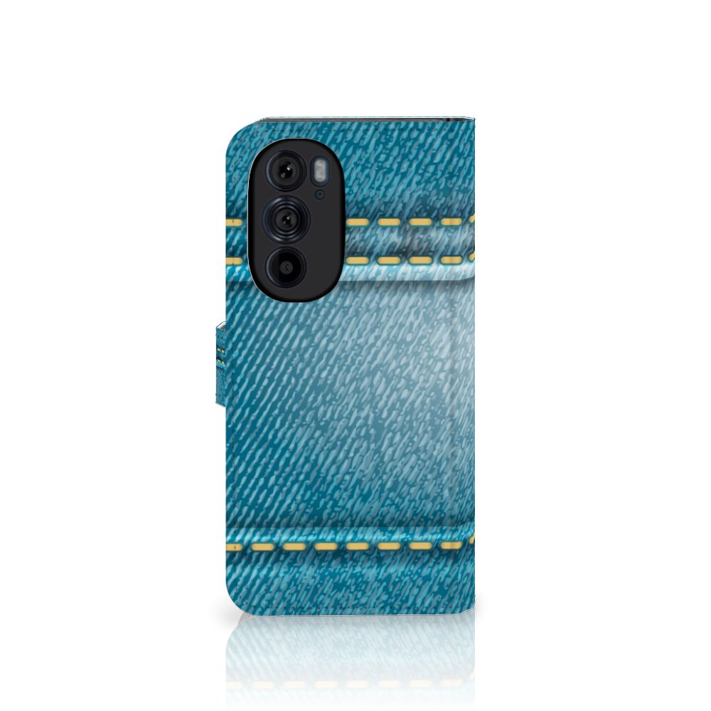 Motorola Edge 30 Pro Wallet Case met Pasjes Jeans