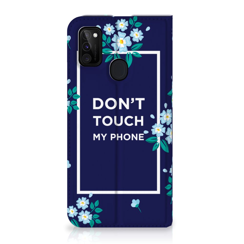 Samsung Galaxy M30s | M21 Design Case Flowers Blue DTMP - B2C Telecom