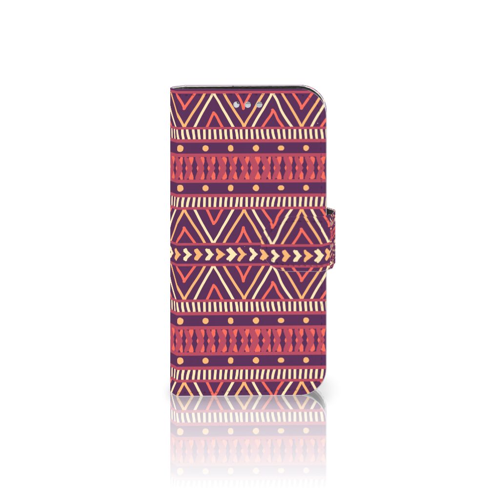 Samsung Galaxy S7 Telefoon Hoesje Aztec Paars