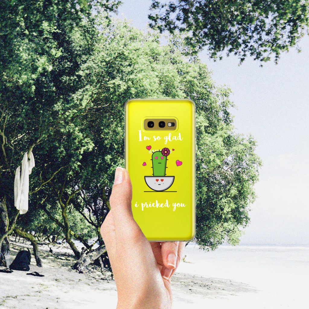 Samsung Galaxy S10e Telefoonhoesje met Naam Cactus Glad