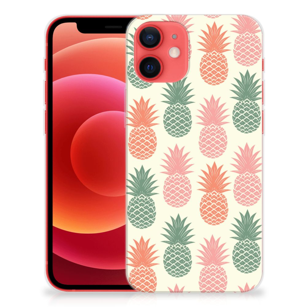 iPhone 12 Mini Siliconen Case Ananas B2C Telecom