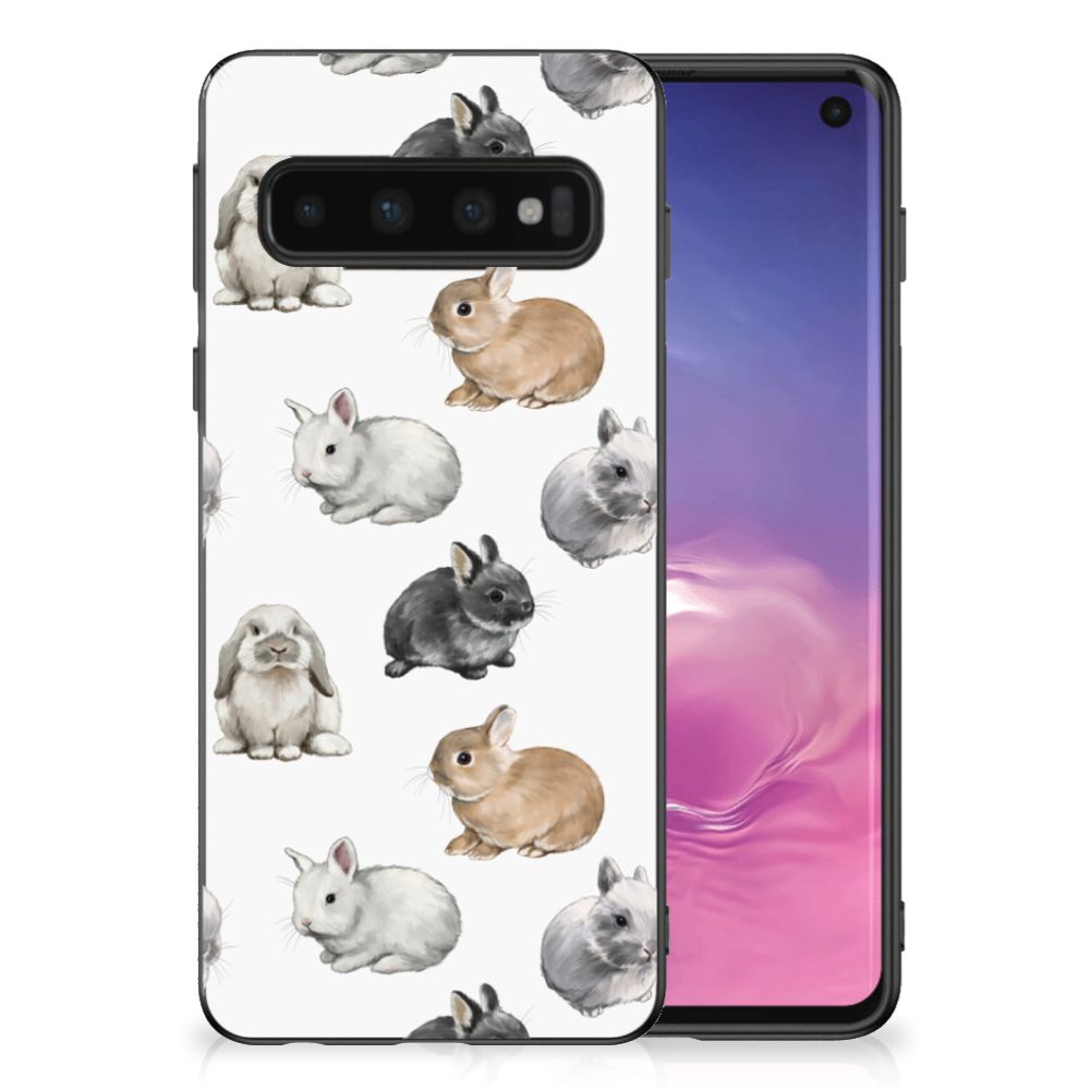 Back Cover voor Samsung Galaxy S10 Konijntjes B2C Telecom