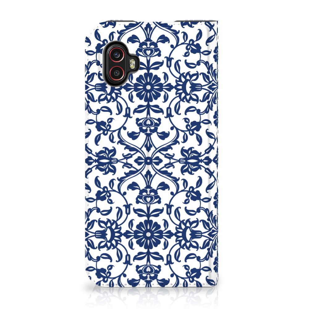 Samsung Galaxy Xcover 6 Pro Smart Cover Flower Blue - B2C Telecom