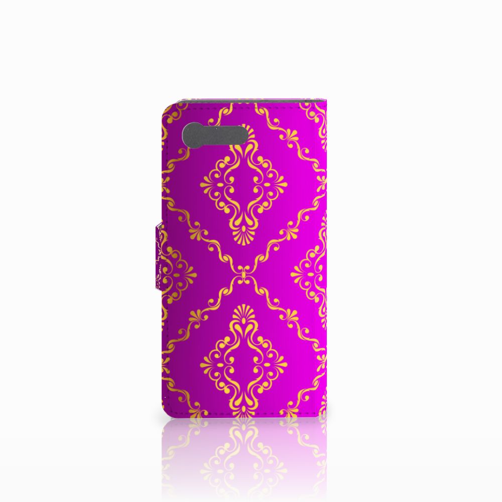 Wallet Case Sony Xperia X Compact Barok Roze