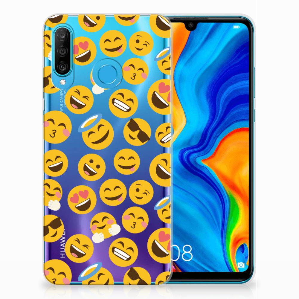 Huawei P30 Lite TPU bumper Emoji