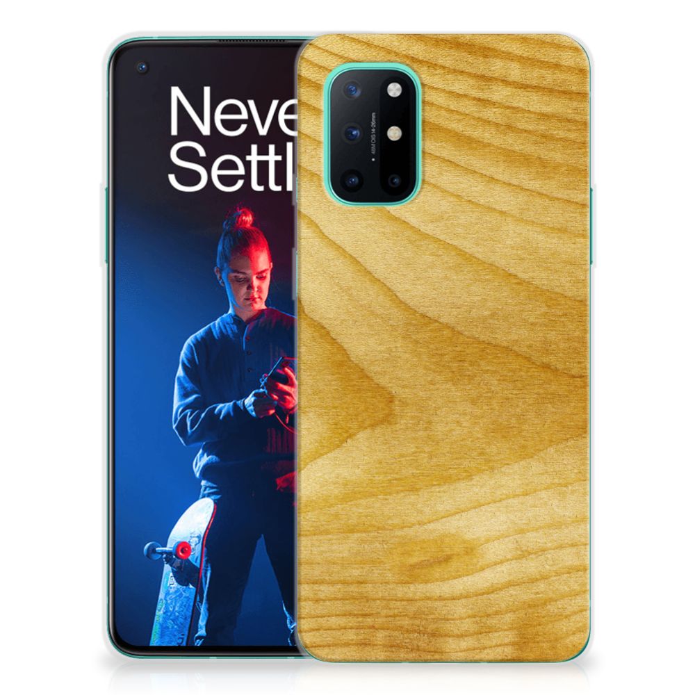 OnePlus 8T Bumper Hoesje Licht Hout