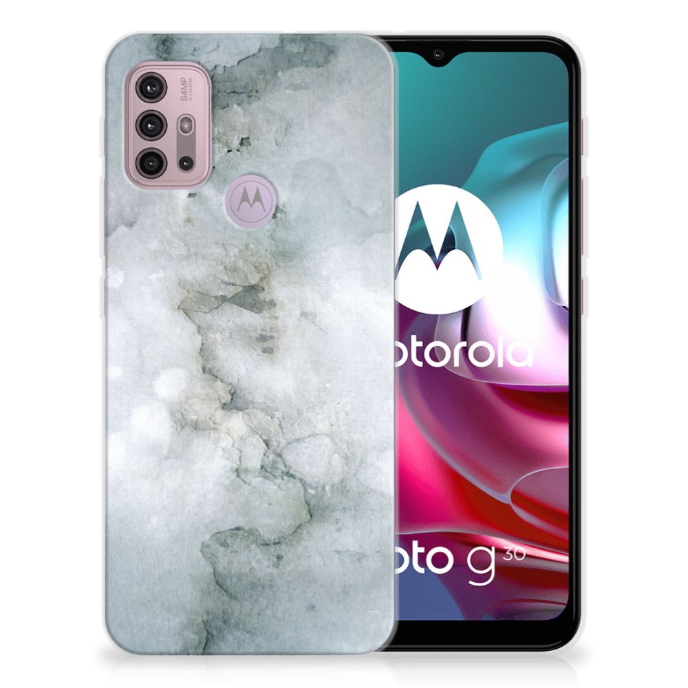 Hoesje maken Motorola Moto G30 | G10 Painting Grey