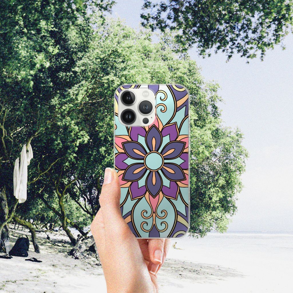 iPhone 13 Pro Max TPU Case Purple Flower B2C Telecom