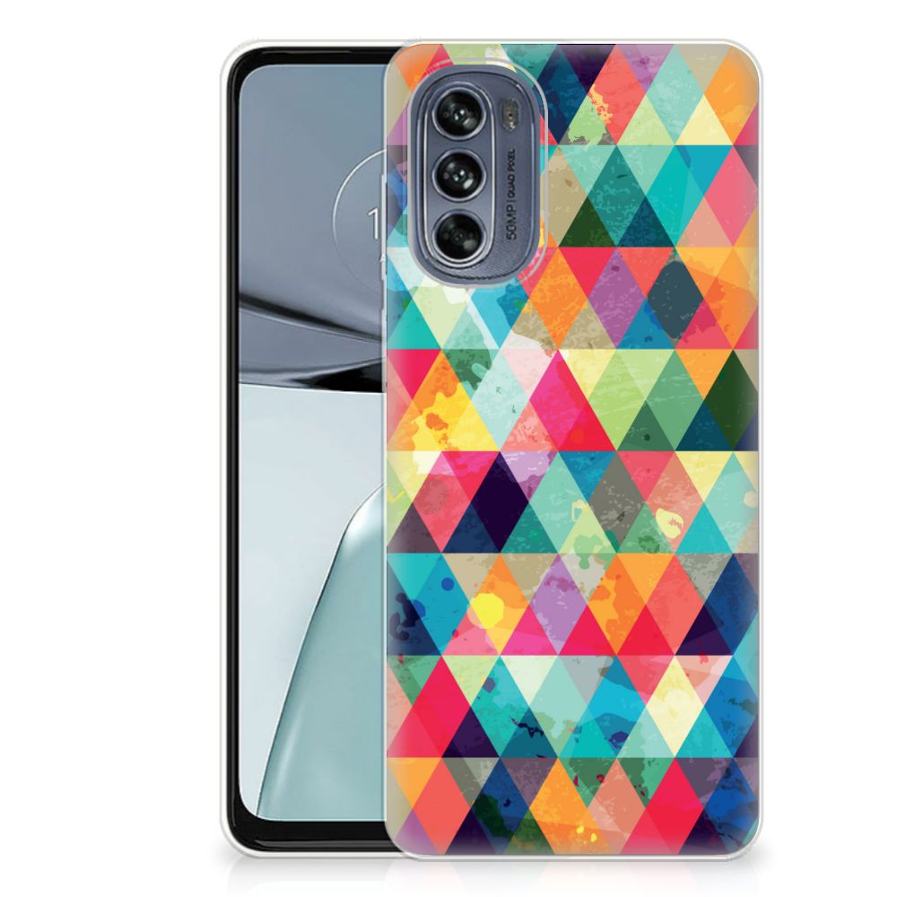 Motorola Moto G62 5G TPU bumper Geruit