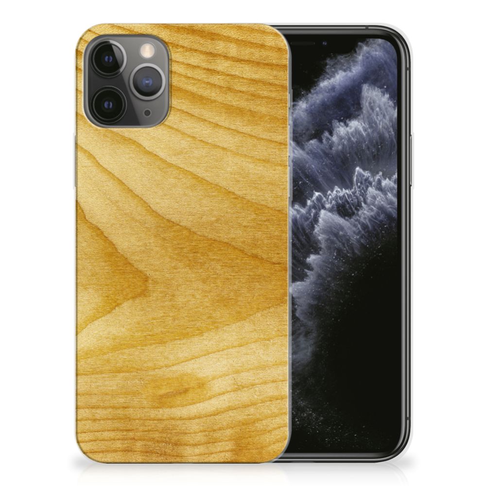 Apple iPhone 11 Pro Bumper Hoesje Licht Hout