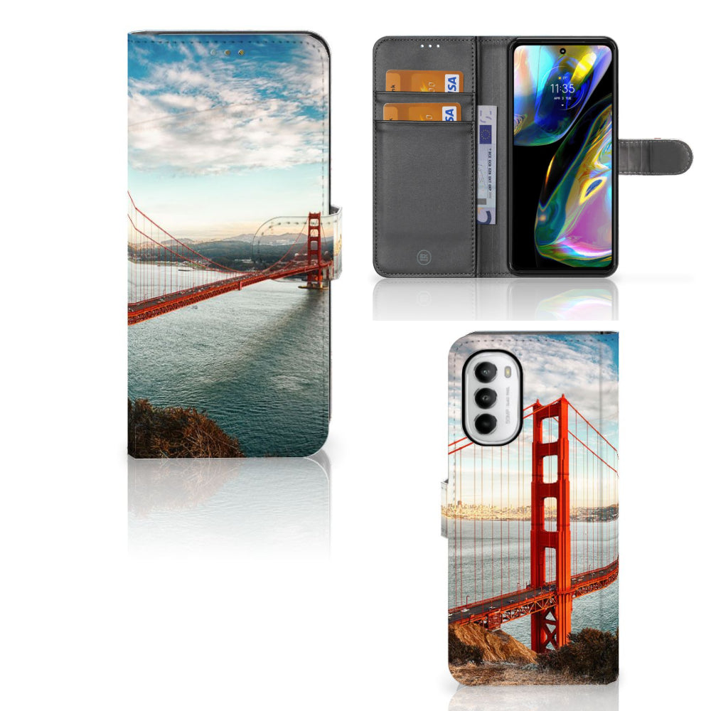 Motorola Moto G52 | Moto G82 Flip Cover Golden Gate Bridge