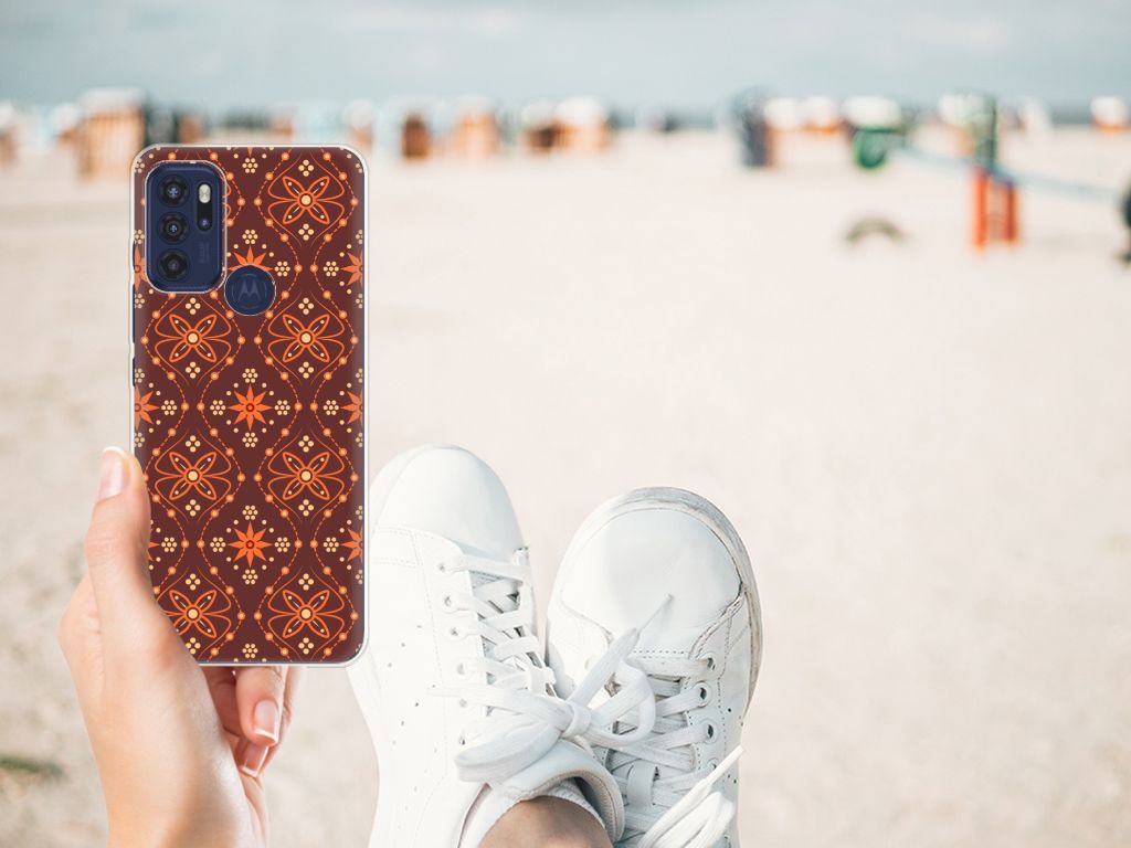 Motorola Moto G60s TPU bumper Batik Brown B2C Telecom