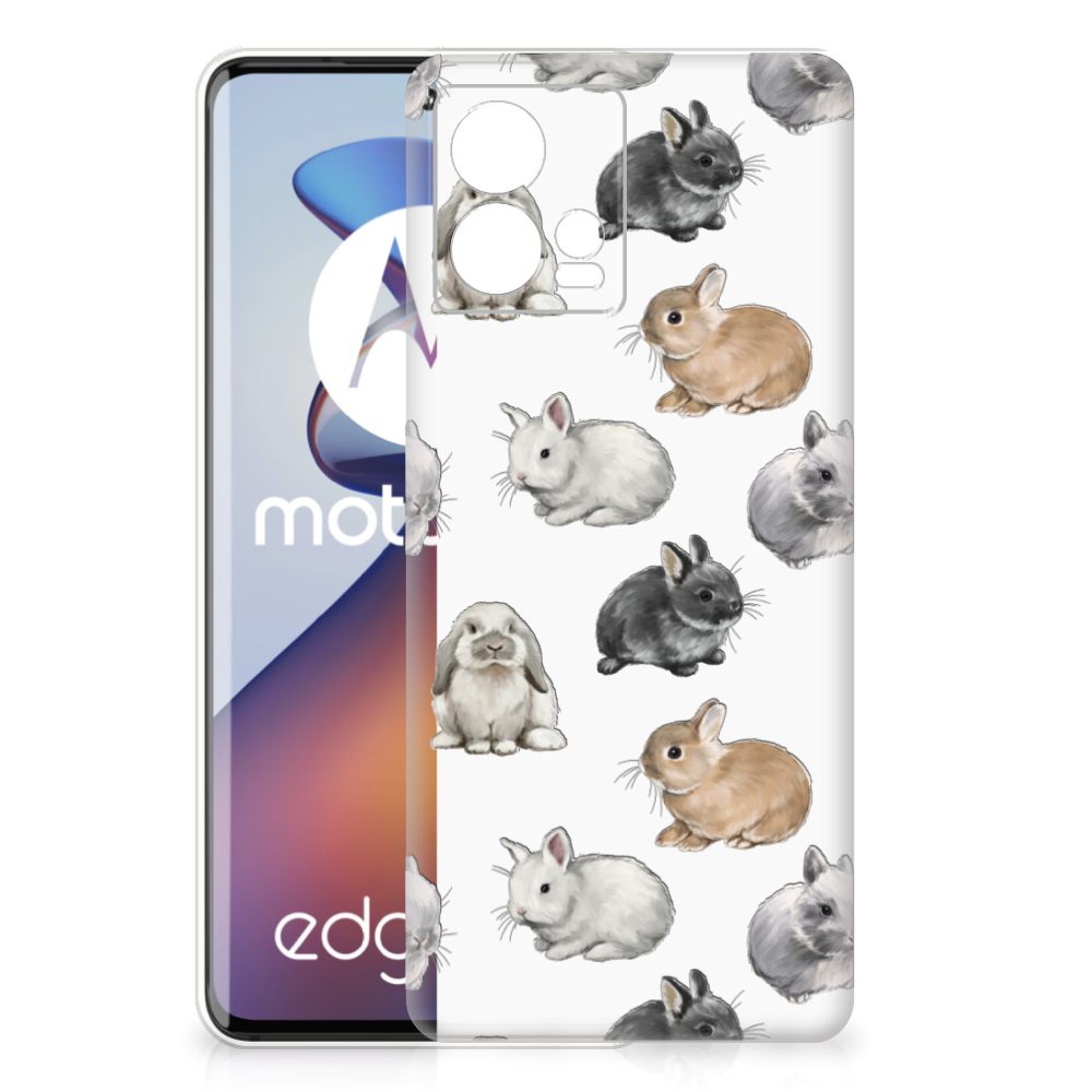 TPU Hoesje voor Motorola Edge 30 Fusion Konijntjes