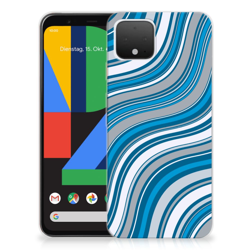 Google Pixel 4 TPU bumper Waves Blue