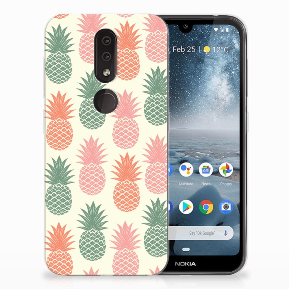 Nokia 4.2 Siliconen Case Ananas