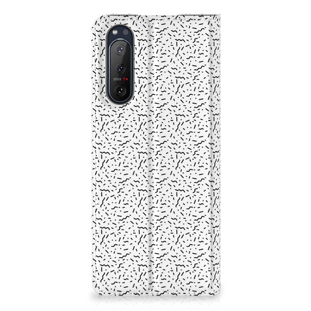 Sony Xperia 5 II Hoesje met Magneet Stripes Dots - B2C Telecom