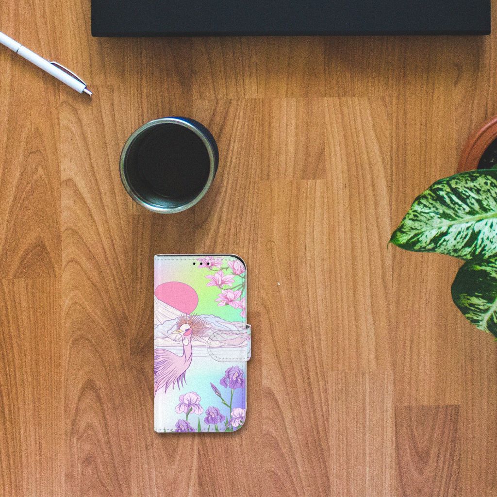 iPhone 13 Mini Telefoonhoesje met Pasjes Bird